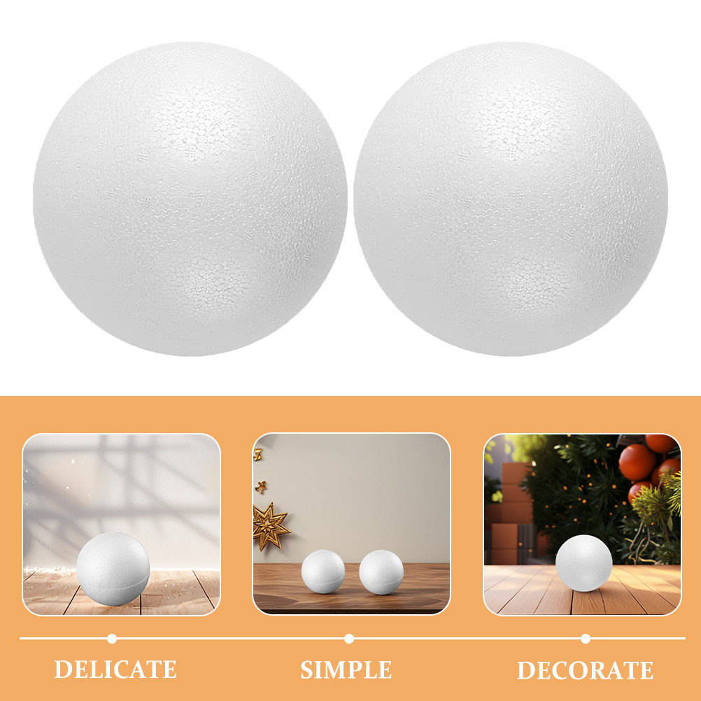 12Pcs Foam Balls White Polysty - Art Craft School ulasan dan harga