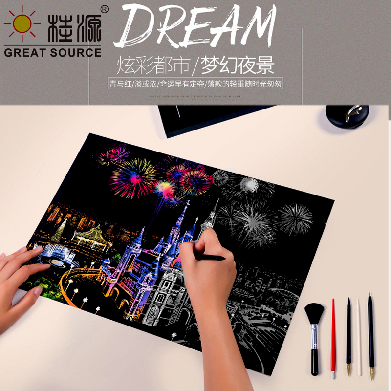 Makeasy Scratch Art Crafts Gir - Art Craft Girl ulasan dan harga