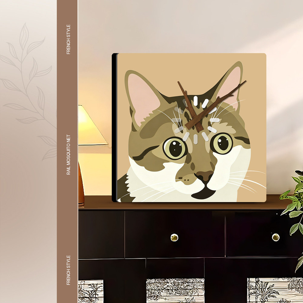 25X25CM Creative Daze Cat Desk - Art Craft Movement ulasan dan harga