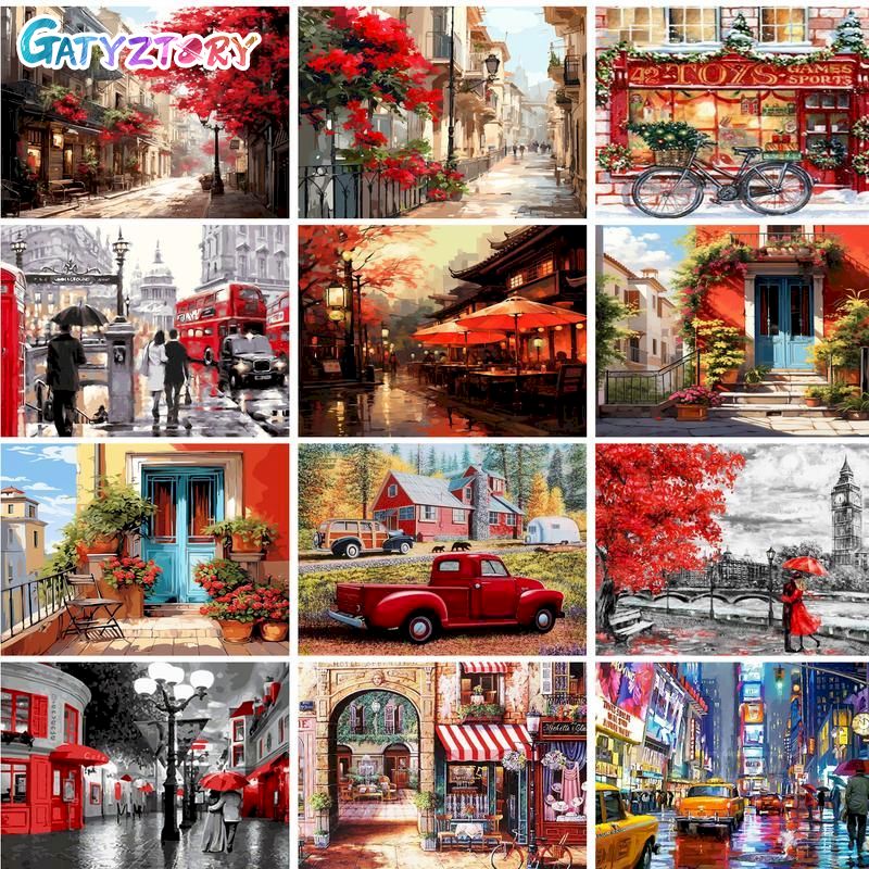 GATYZTORY Oil Painting By Numb - Art Craft Number ulasan dan harga