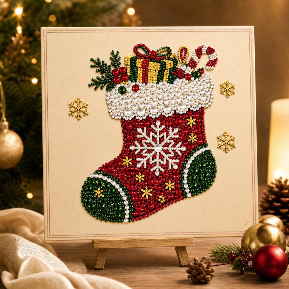 Christmas Santa DIY Pearl Bead - Art Craft For Adults ulasan dan harga