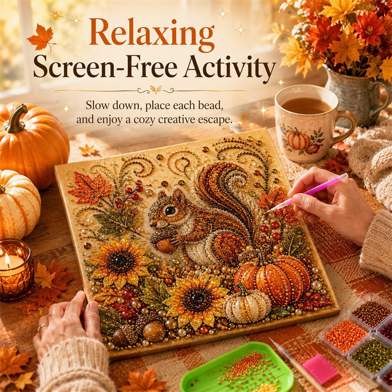 Autumn Diamond Pearl Painting  - Art Craft For Adults ulasan dan harga