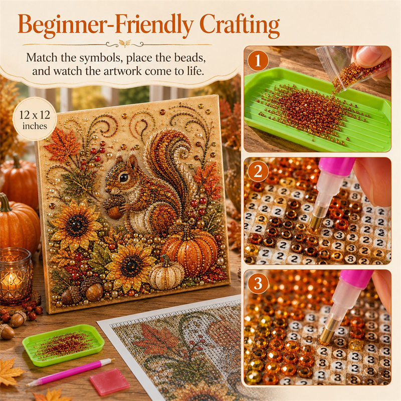 Autumn Diamond Pearl Painting  - Art Craft For Adults ulasan dan harga