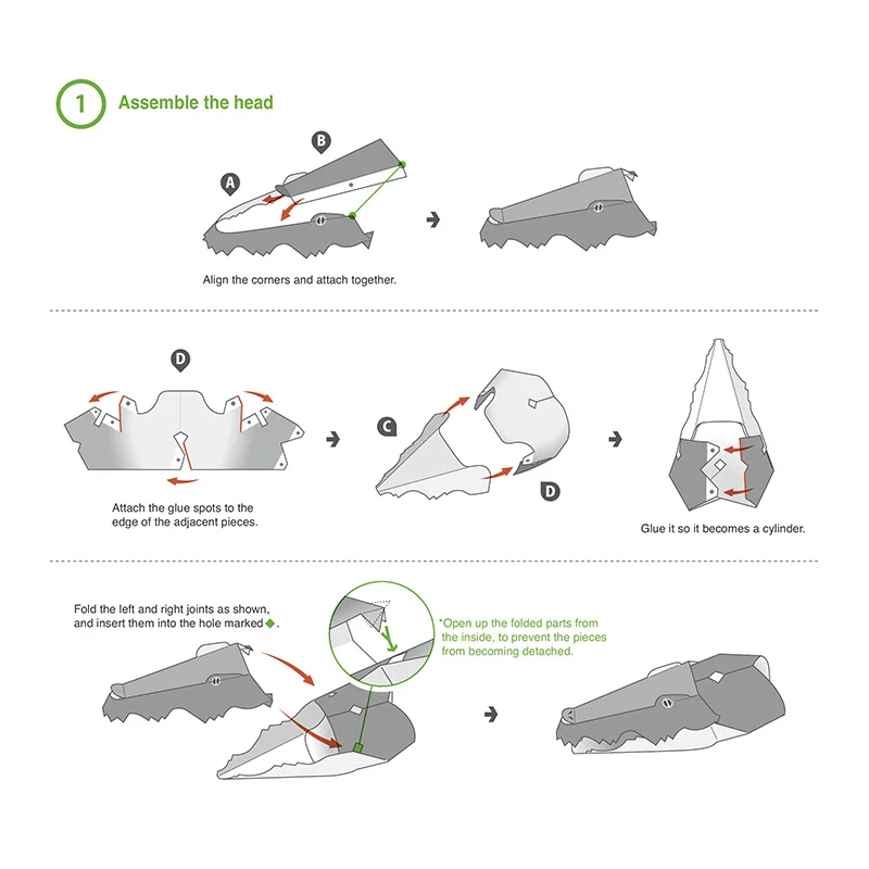 Crocodile Folding Origami Art  - Art And Craft Nature ulasan dan harga