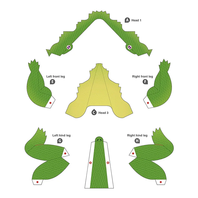 Crocodile Folding Origami Art  - Art And Craft Nature ulasan dan harga