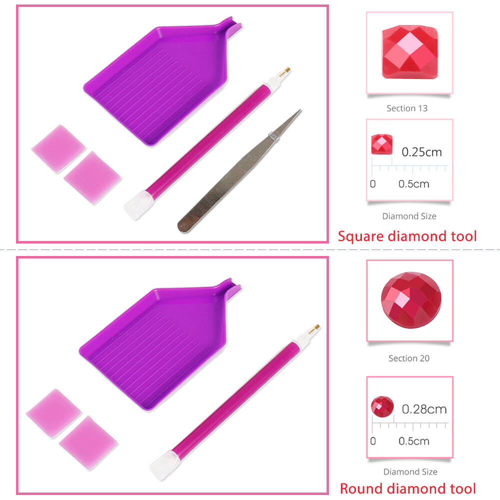 Full Square Round Diamond Mosa - Art Craft Girl ulasan dan harga