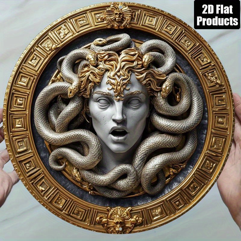 2D flat 1 Medusa head circular - Art Craft Movement ulasan dan harga