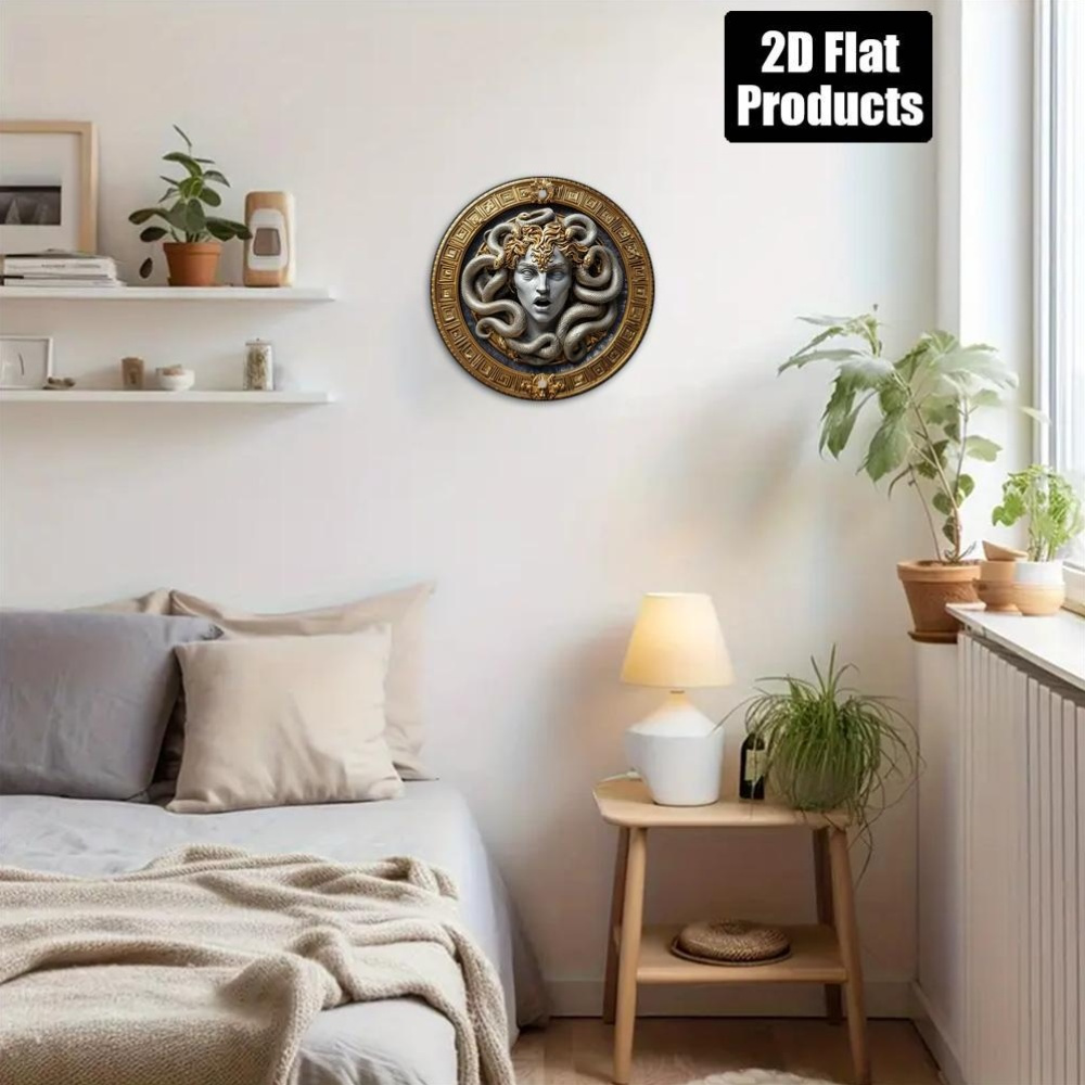 2D flat 1 Medusa head circular - Art Craft Movement ulasan dan harga