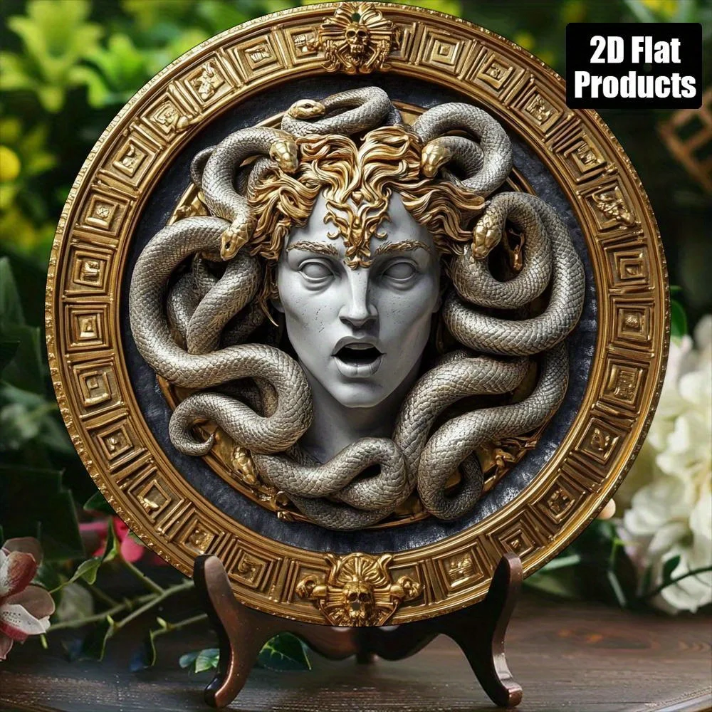 2D flat 1 Medusa head circular - Art Craft Movement ulasan dan harga