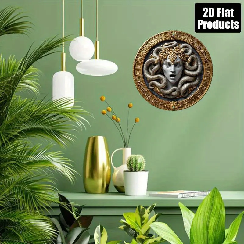 2D flat 1 Medusa head circular - Art Craft Movement ulasan dan harga