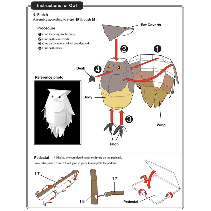 Blakiston's Fish Owls Origami  - Art And Craft Nature ulasan dan harga