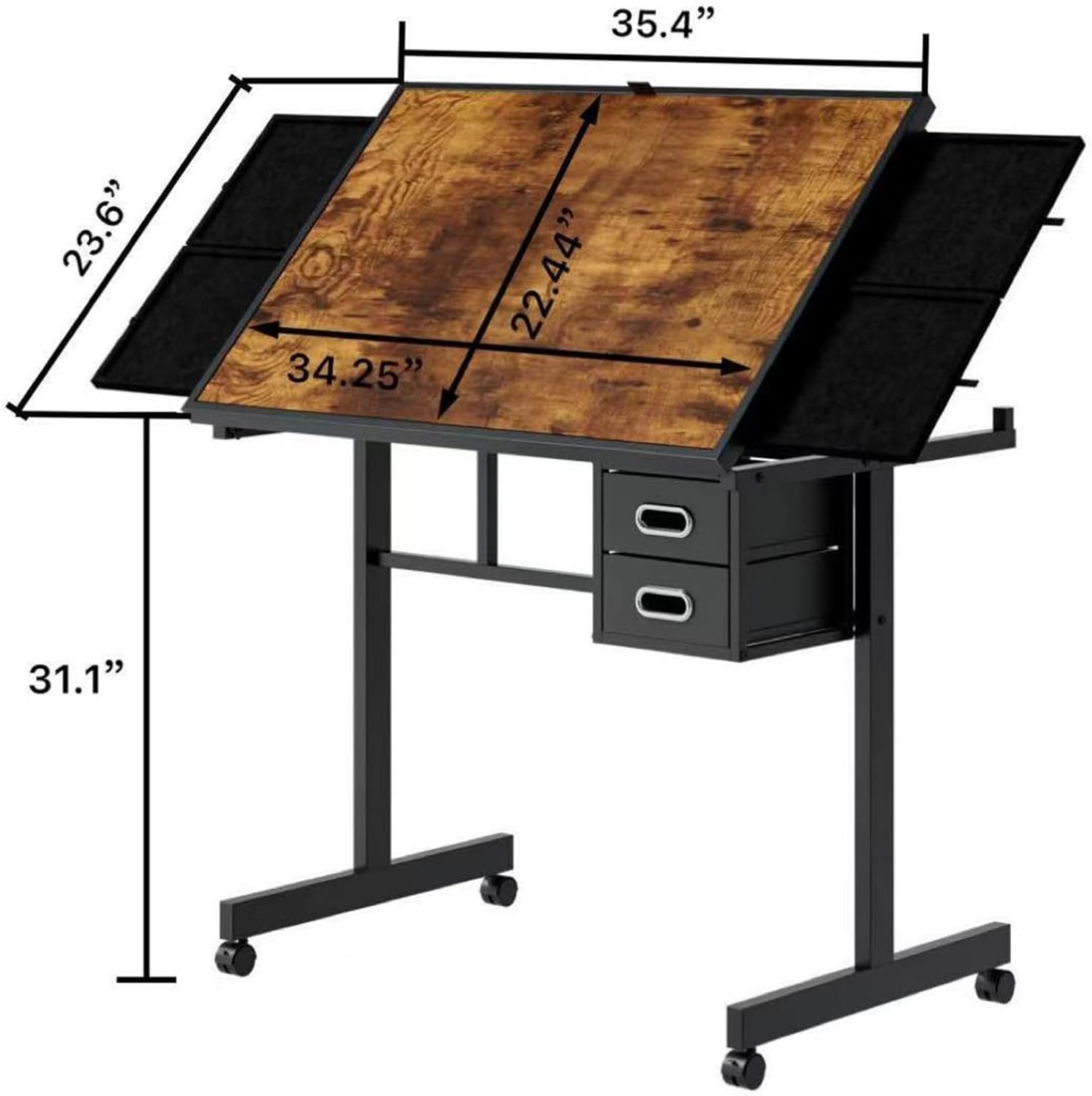 Adjustable Drafting Table with - Art And Craft Studio ulasan dan harga