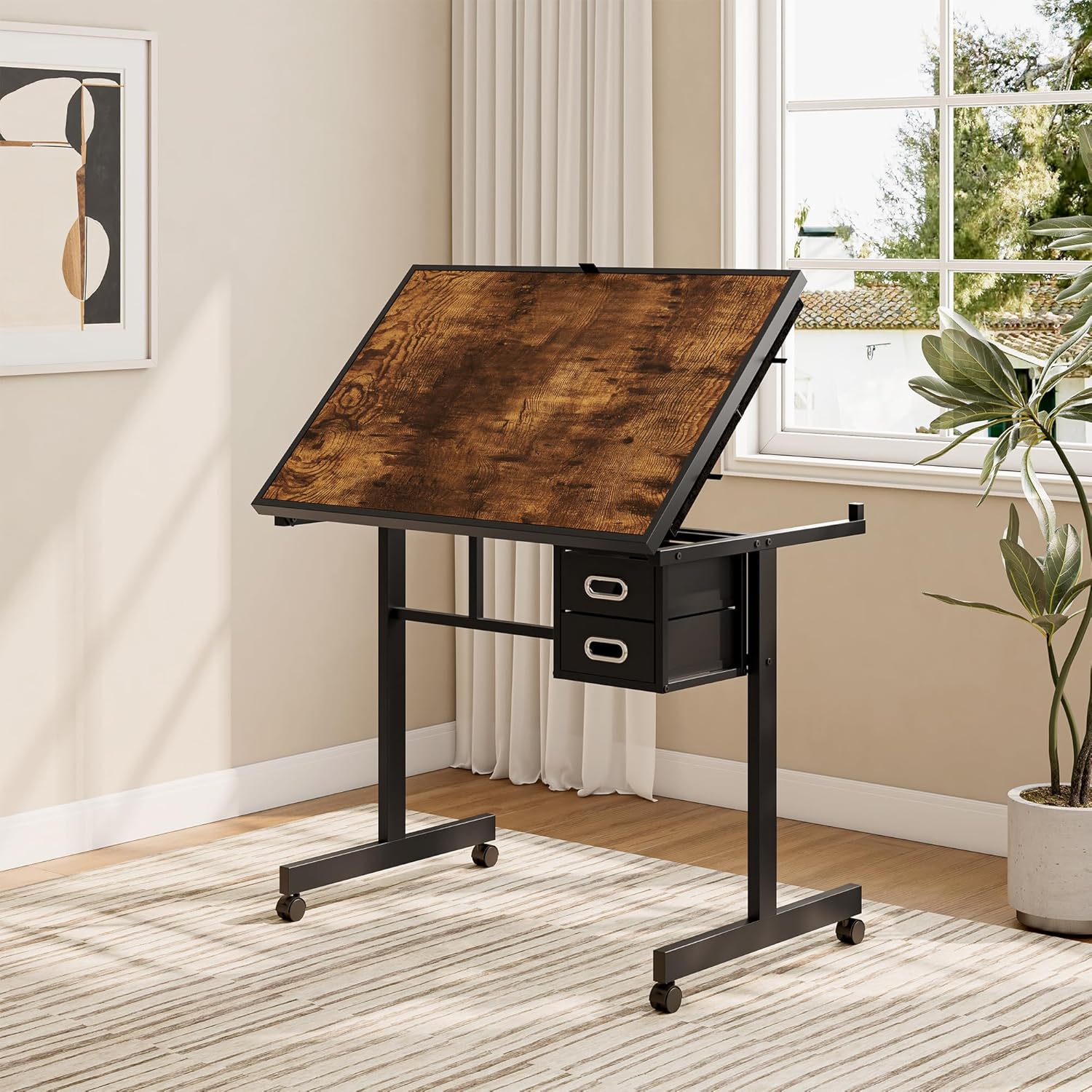 Adjustable Drafting Table with - Art And Craft Studio ulasan dan harga