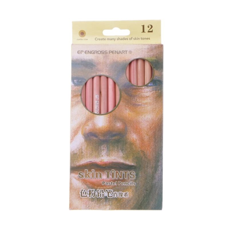 12Pcs Professional Soft Pastel - Colored Pencil Professional ulasan dan harga
