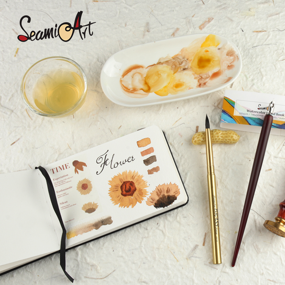 SeamiArt A4/A5 Drawing Noteboo - Watercolor Brush Pen ulasan dan harga