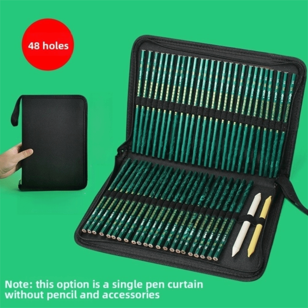 36/48/72 Hole Pen Curtain Blac - Colored Pencil Professional ulasan dan harga