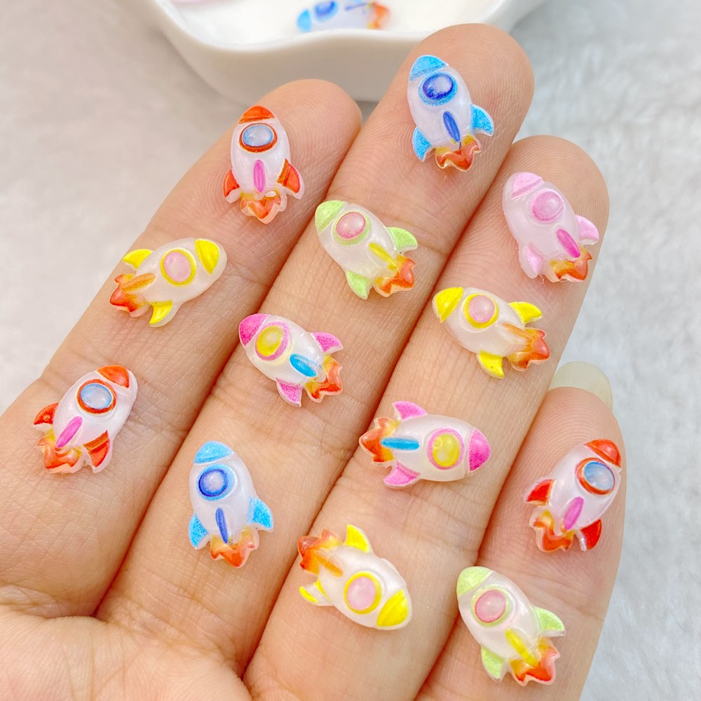 50Pcs New Mixed Nail Art Resin - Art And Craft Rocket ulasan dan harga