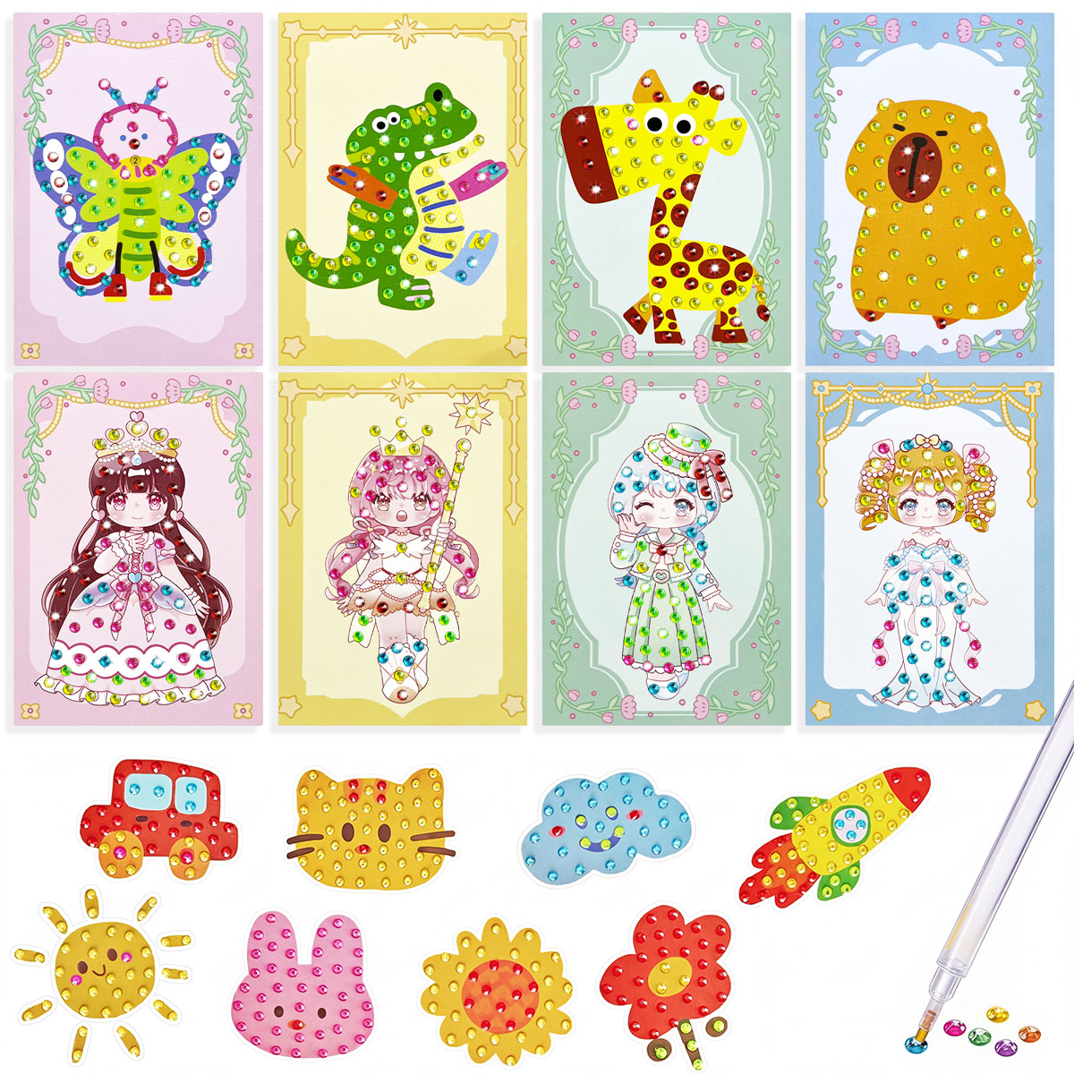 16 Pcs Gem Kit DIY Arts Crafts - Art Craft Number ulasan dan harga