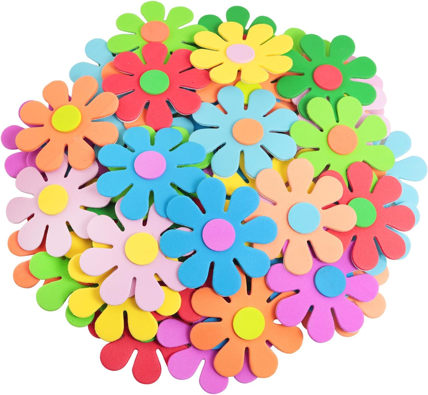 3D flower foam stickers Spring - Art Craft School ulasan dan harga