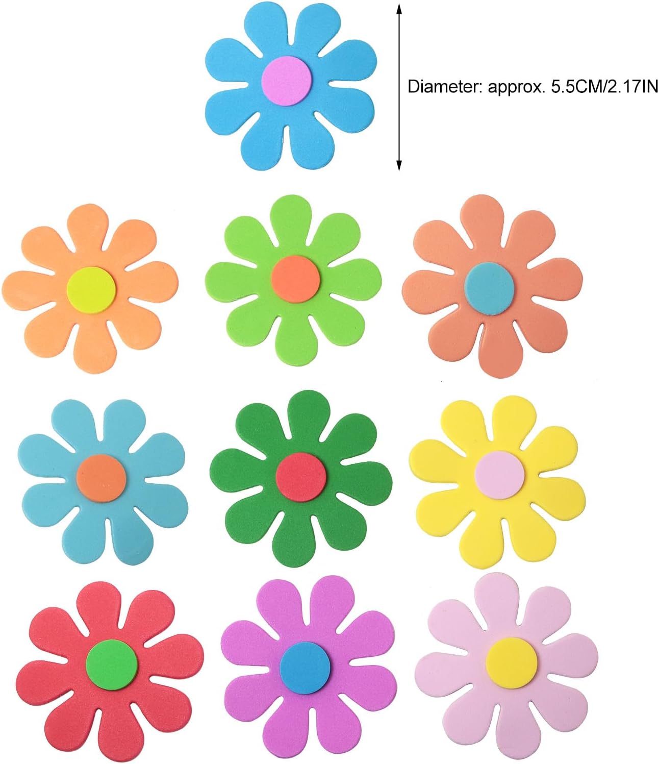 3D flower foam stickers Spring - Art Craft School ulasan dan harga
