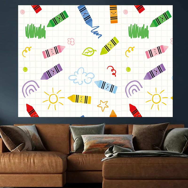 1Crayon Art Background Cloth - - Art Craft Movement ulasan dan harga