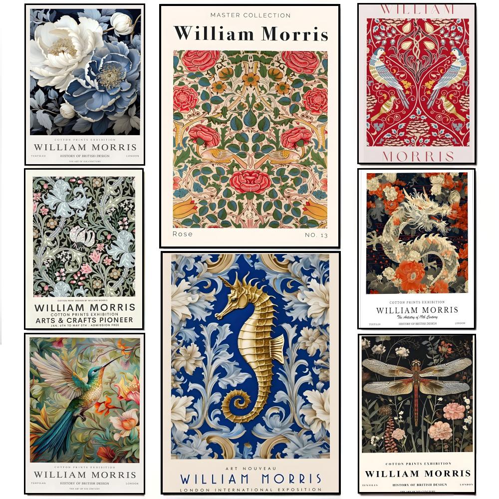 Vintage Arts Crafts W-William  - Art Craft William Morris ulasan dan harga