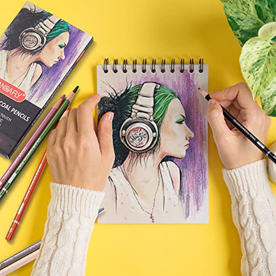 Professional Colored Charcoal  - Chalk Pastel Set ulasan dan harga
