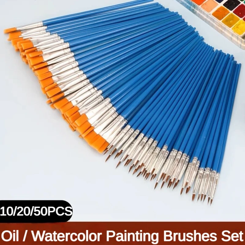 10/20/50 PCS Paint Brushes Set - Art Craft 3 Year Old ulasan dan harga