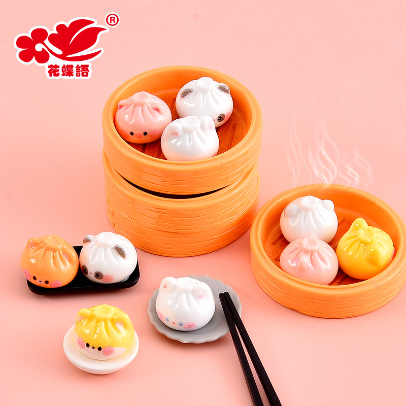 8PC Kawaii Animal Steamed Bun  - Art Craft Glue ulasan dan harga