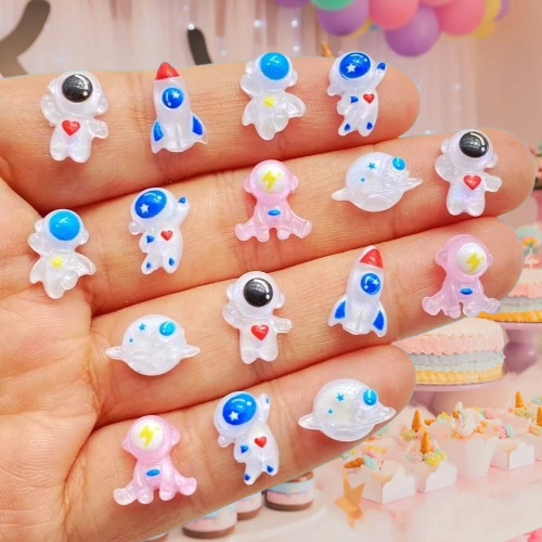 250pcs Mixed Resin Mini Cartoo - Art And Craft Rocket ulasan dan harga