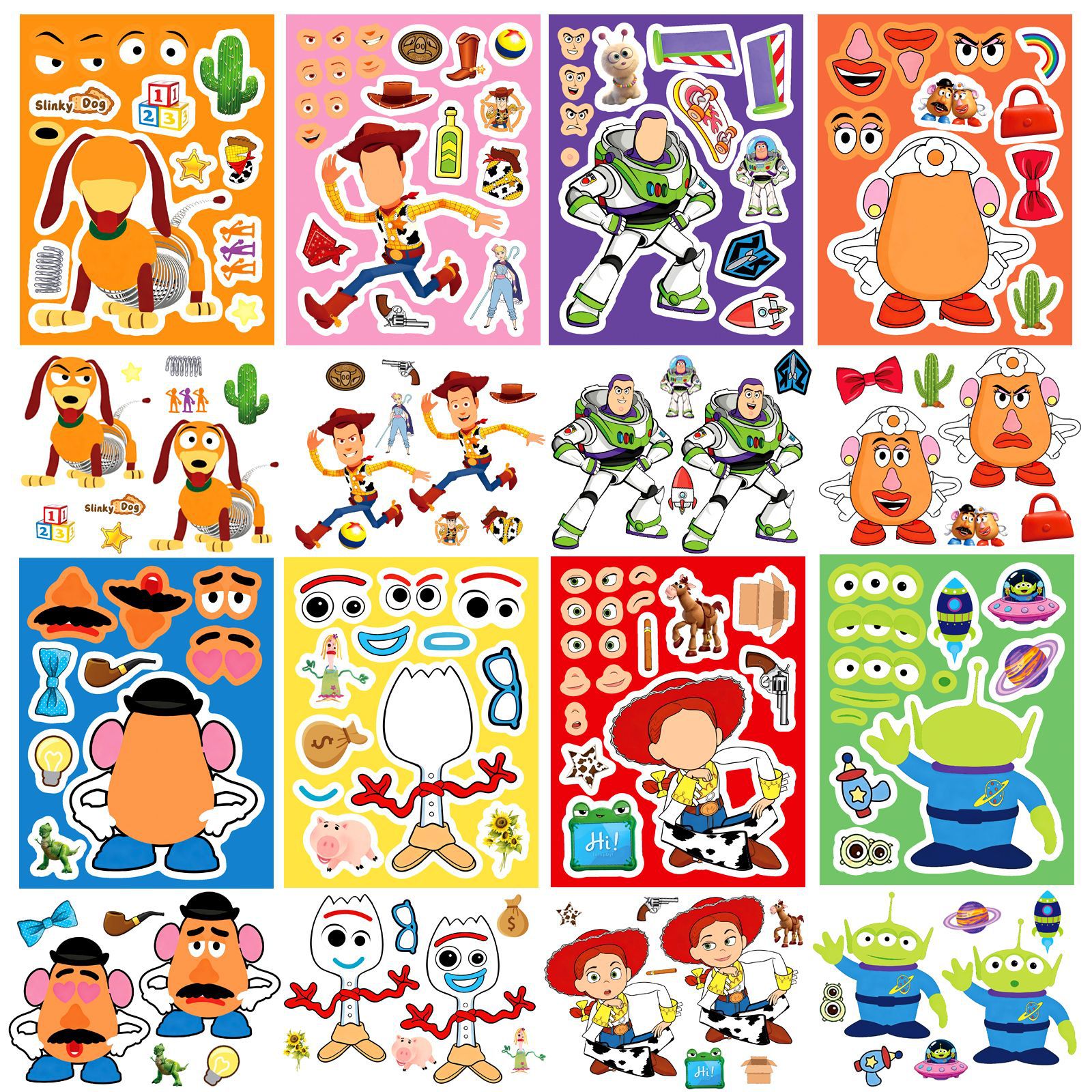 Toy Story 5 Make a Face Sticke - Art Craft Market ulasan dan harga