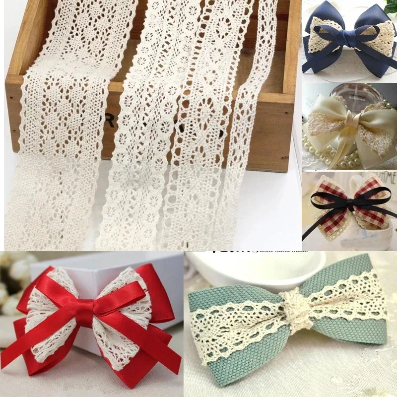 Ivory White Cotton Lace Trim R - Art Craft Girl ulasan dan harga
