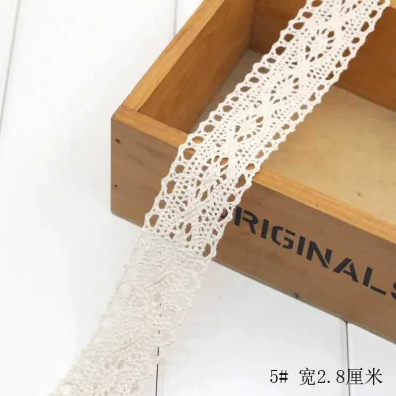 Ivory White Cotton Lace Trim R - Art Craft Girl ulasan dan harga