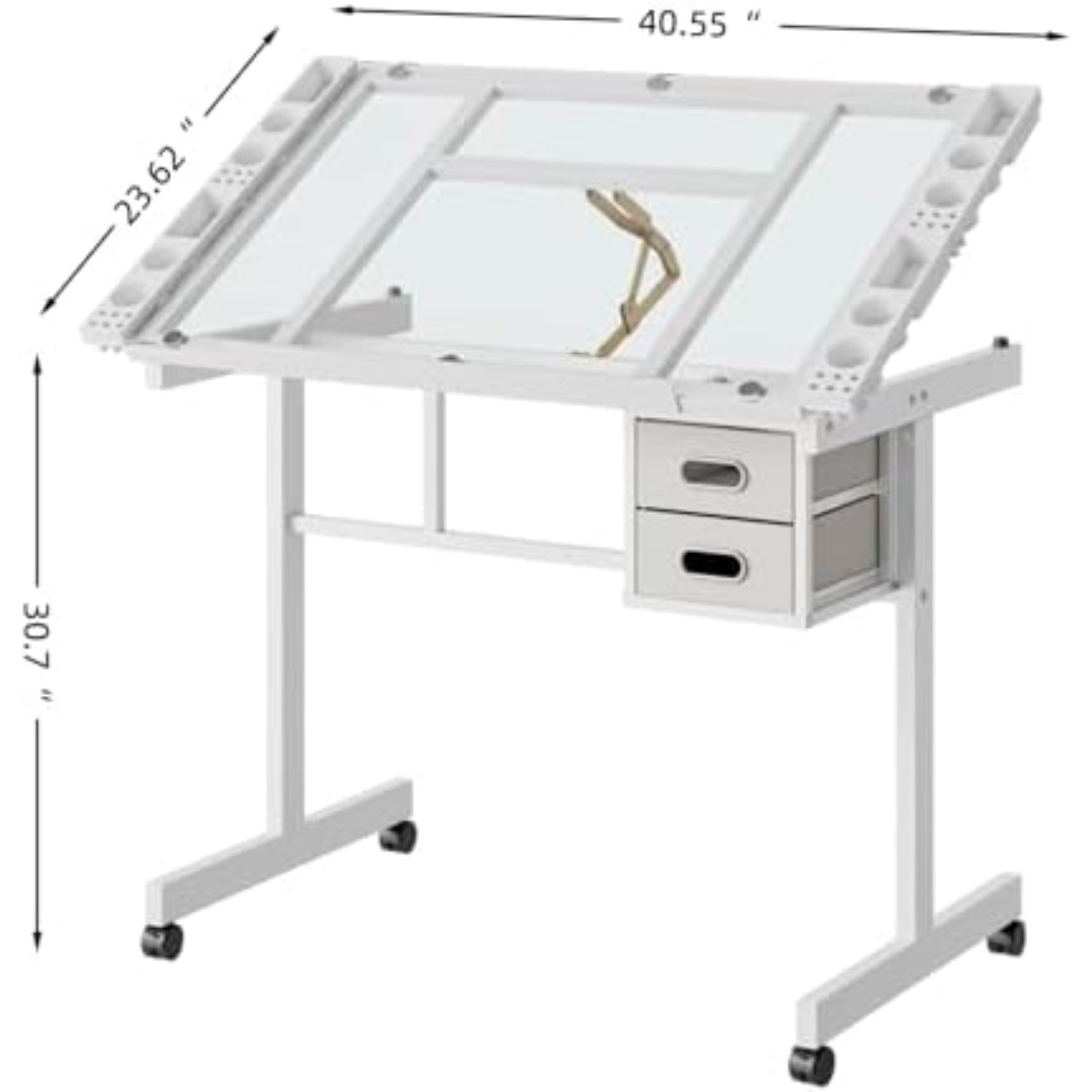 Rolling Drafting Table Desk, P - Art Crafting ulasan dan harga