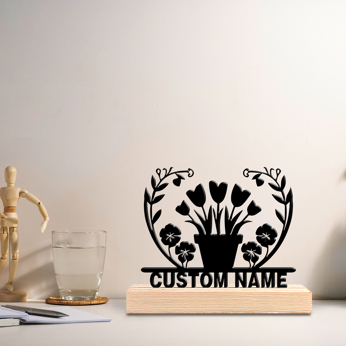 1pc flower grass Custom Text I - Art Crafting ulasan dan harga