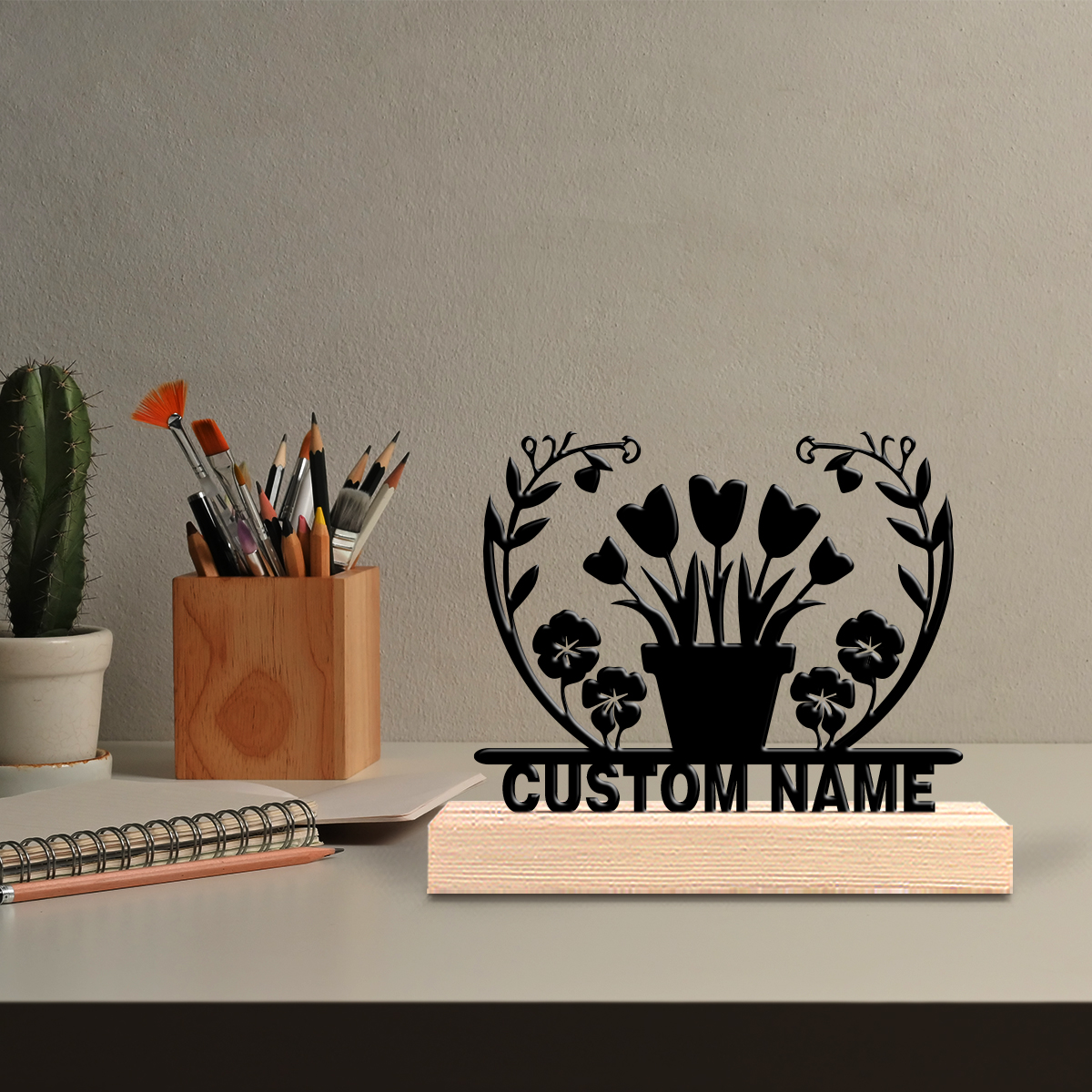 1pc flower grass Custom Text I - Art Crafting ulasan dan harga