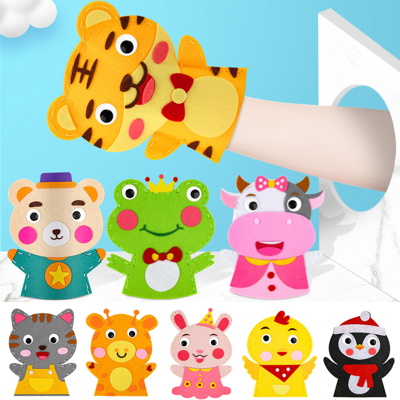 Cute Cartoon Animal Hand Puppe - Art Craft 3 Year Old ulasan dan harga