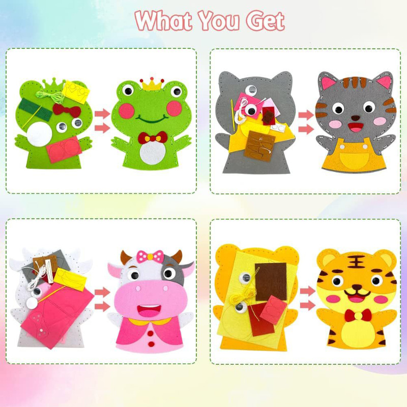 Cute Cartoon Animal Hand Puppe - Art Craft 3 Year Old ulasan dan harga