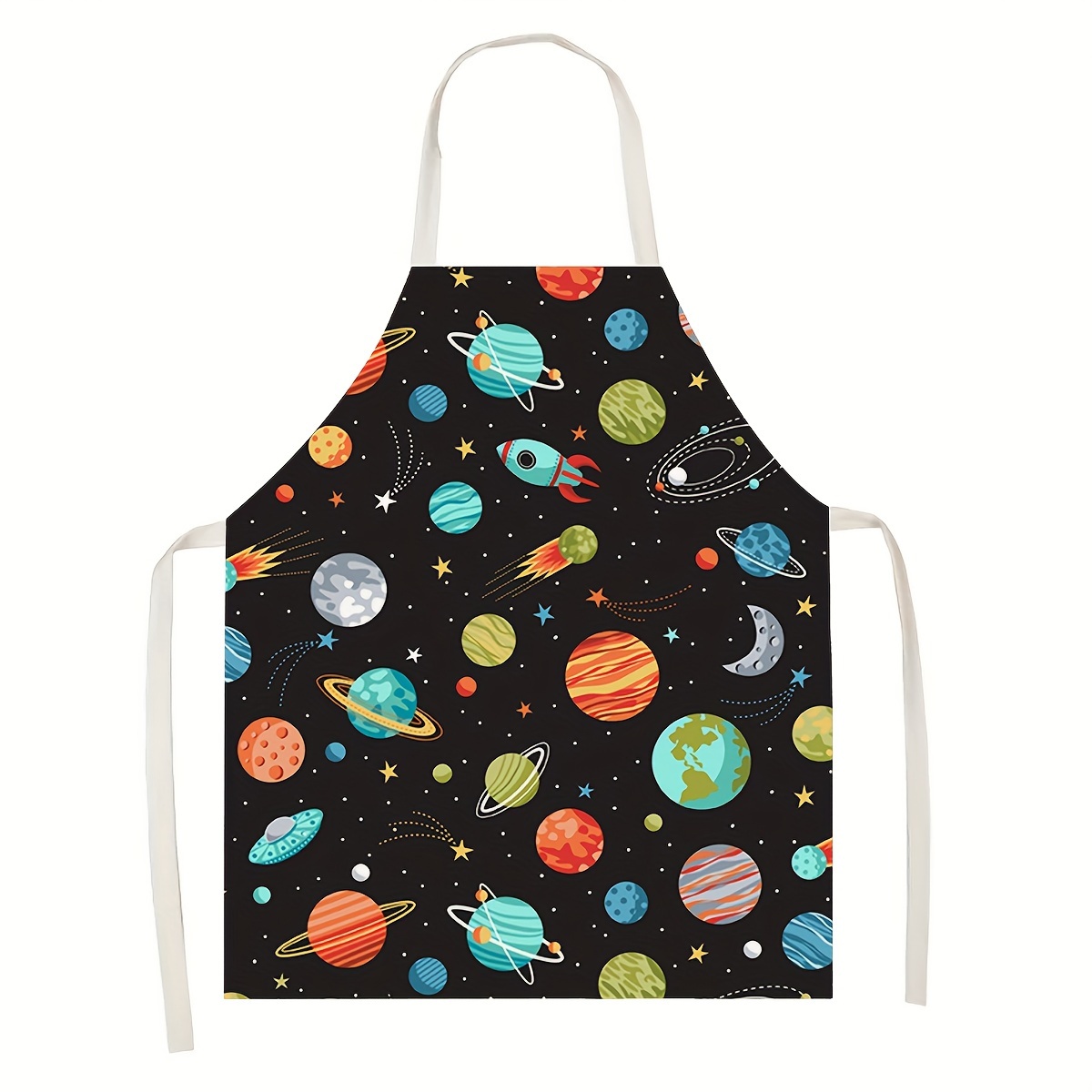 1pc Kids Apron Space Theme Roc - Art And Craft Rocket ulasan dan harga