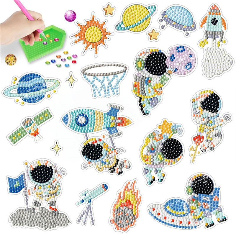 Space Diamond Art Kit For Kids - Art And Craft Rocket ulasan dan harga