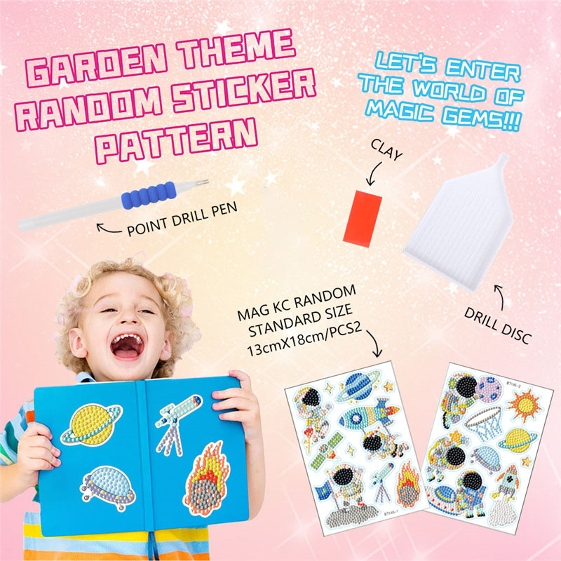 Space Diamond Art Kit For Kids - Art And Craft Rocket ulasan dan harga
