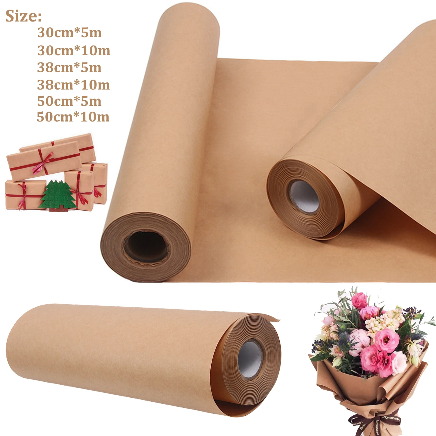 5/10m Brown Kraft Paper Roll F - Art Craft Movement ulasan dan harga