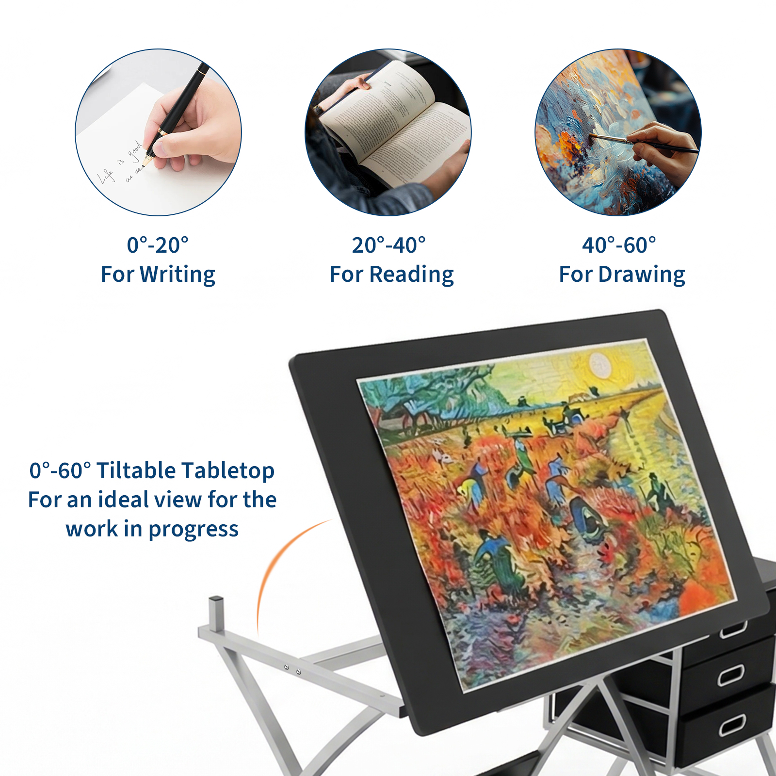 Drafting Table for Adults/Arti - Art And Craft Studio ulasan dan harga