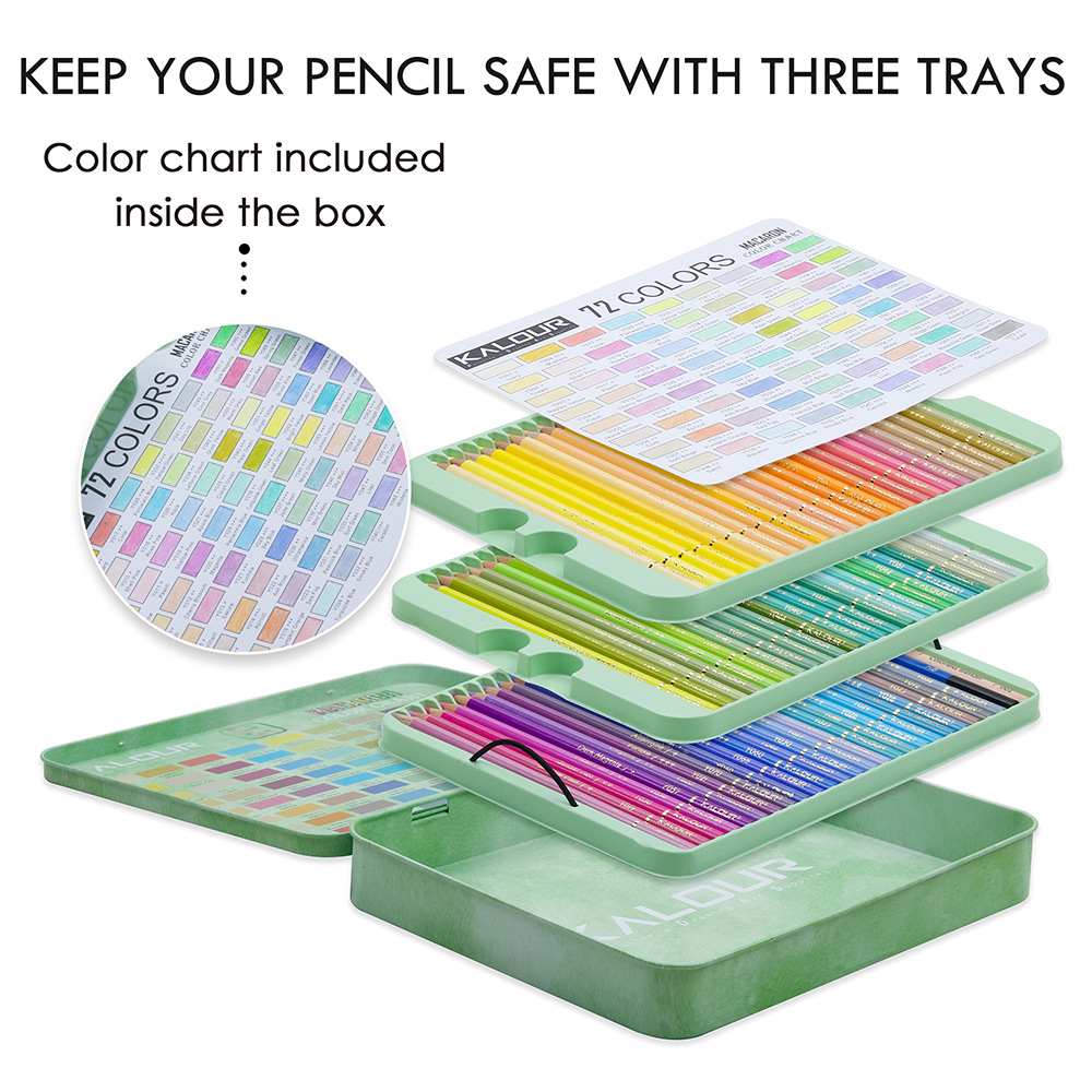 72pcs Macarons Color Pencils P - Colored Pencil Professional ulasan dan harga