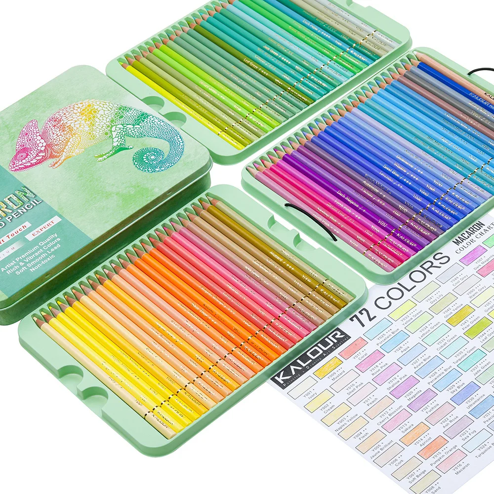 72pcs Macarons Color Pencils P - Colored Pencil Professional ulasan dan harga