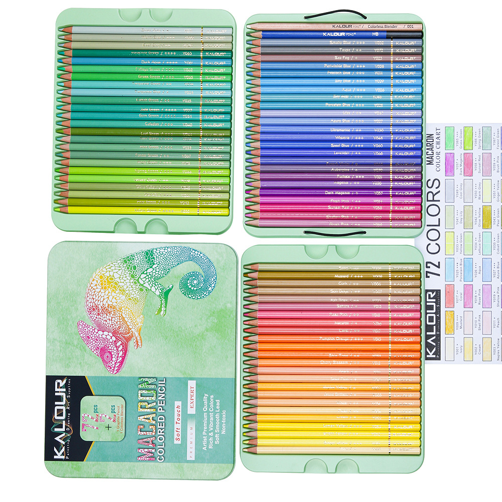 72pcs Macarons Color Pencils P - Colored Pencil Professional ulasan dan harga