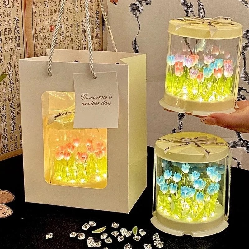 DIY Tulip Lamp Simulation Flow - Art Craft Market ulasan dan harga