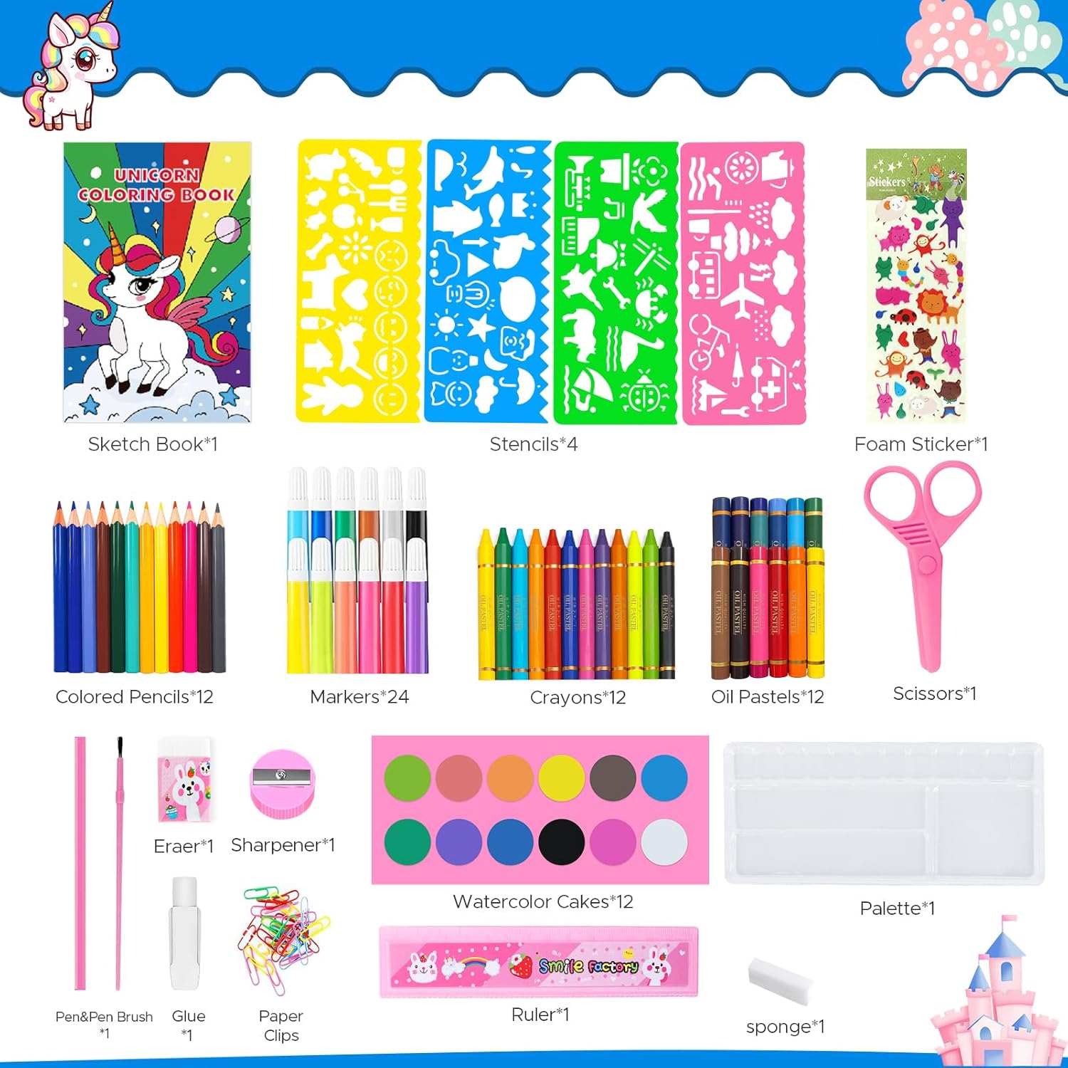 Coloring Book Set for Kids, Di - Watercolor Brush Pen ulasan dan harga