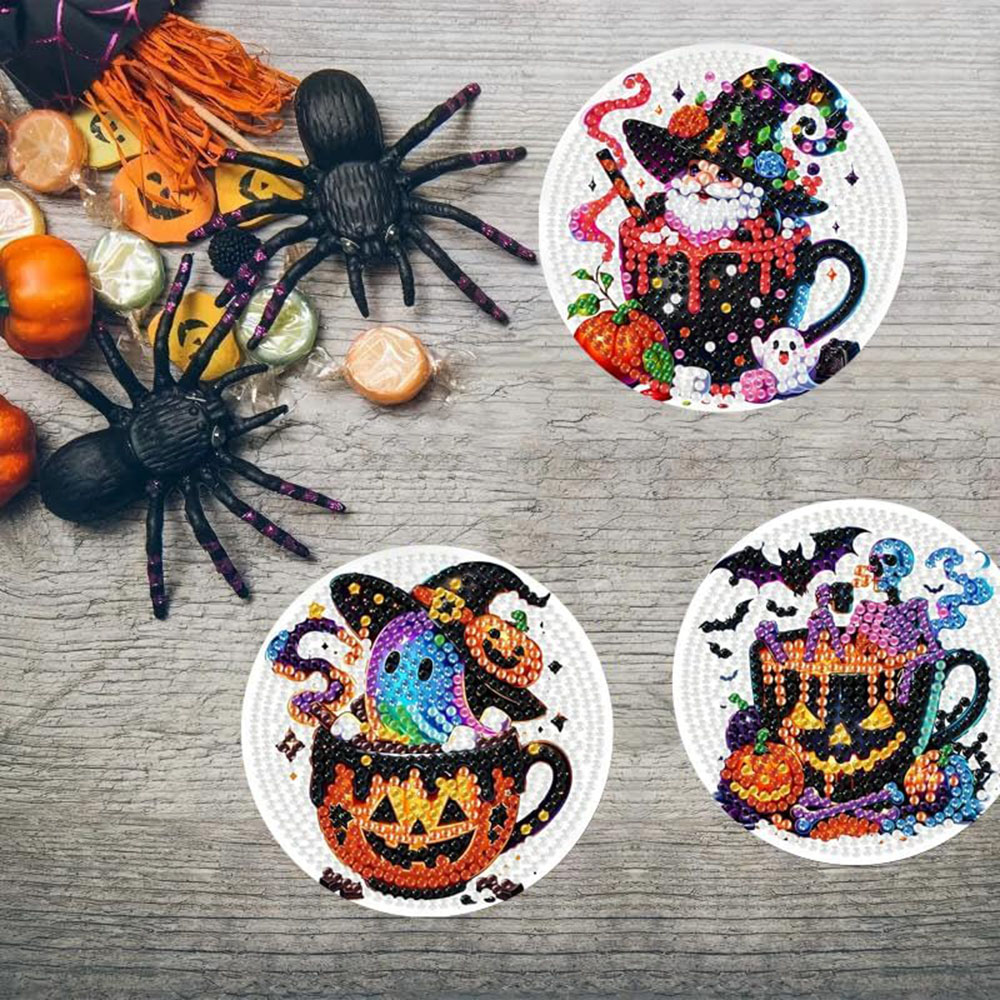 8PCS 5D Halloween Gnome Diamon - Art Craft For Adults ulasan dan harga