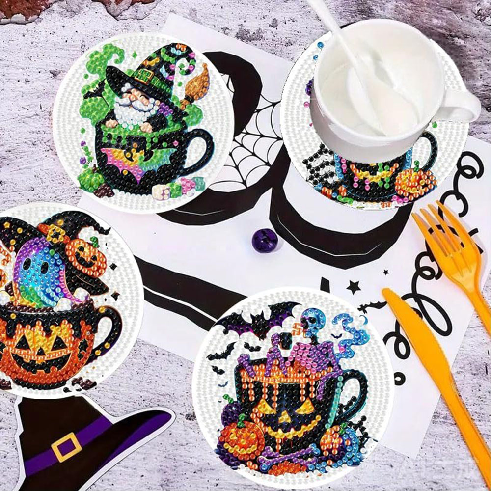 8PCS 5D Halloween Gnome Diamon - Art Craft For Adults ulasan dan harga